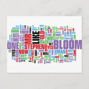Ulysses Word Cloud Postcard