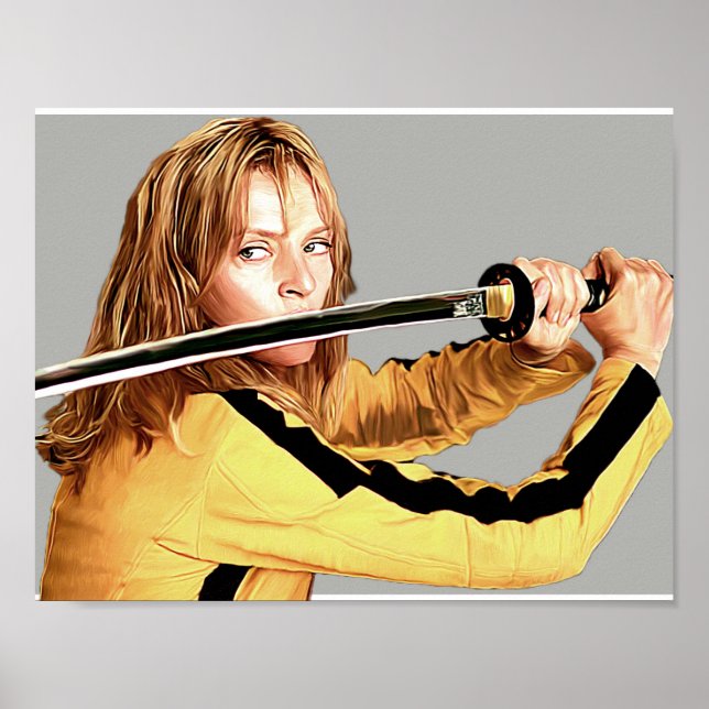 Uma Thurman - Kill Bill - Digital Painting Poster (Front)