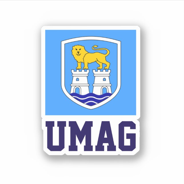 Umag, Croatia Sticker (Front)