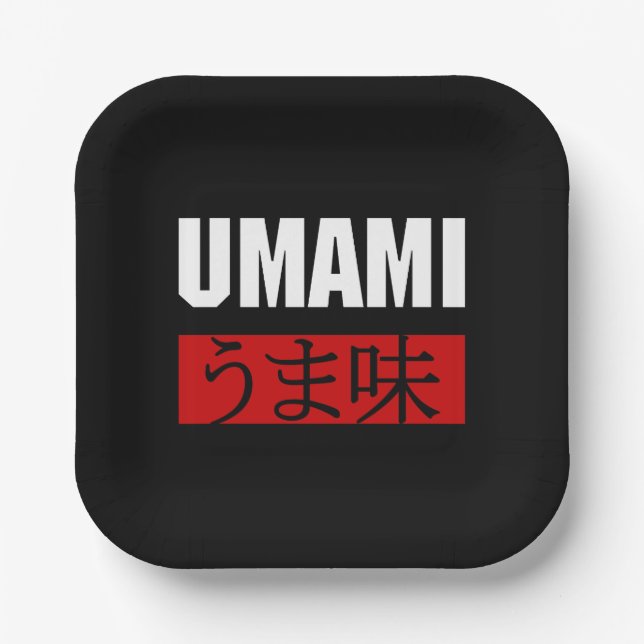 UMAMI うま味 BANDANA PAPER PLATES (Front)