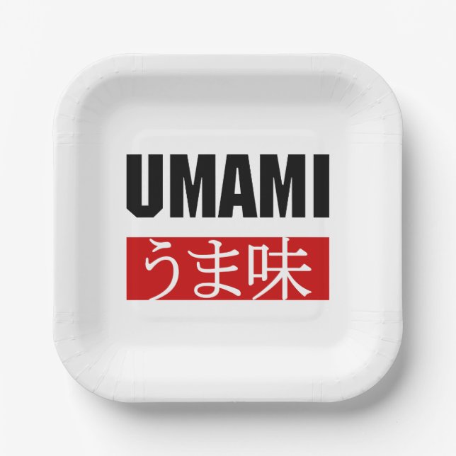 UMAMI うま味 PAPER PLATES (Front)