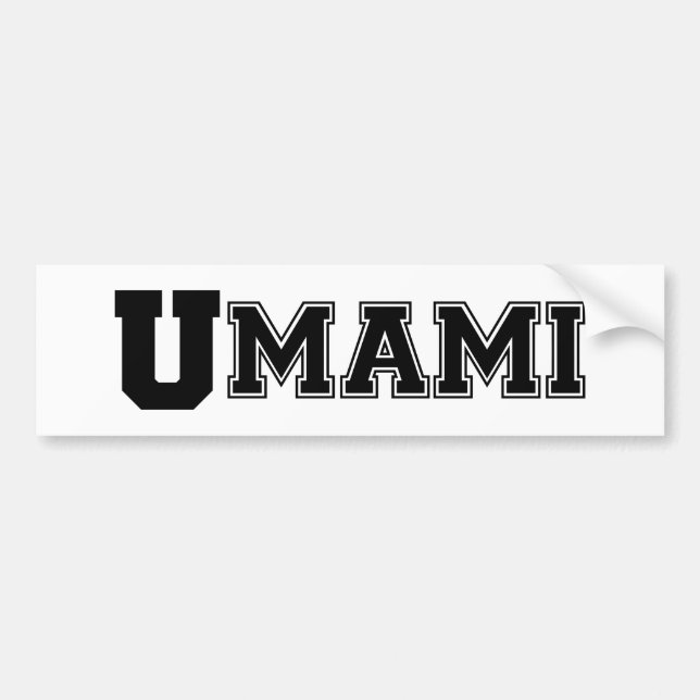UMAMI COLLEGE BUMPER STICKER (Front)