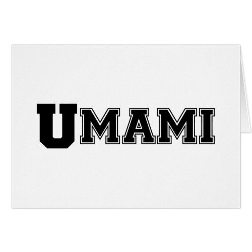 UMAMI COLLEGE CARD