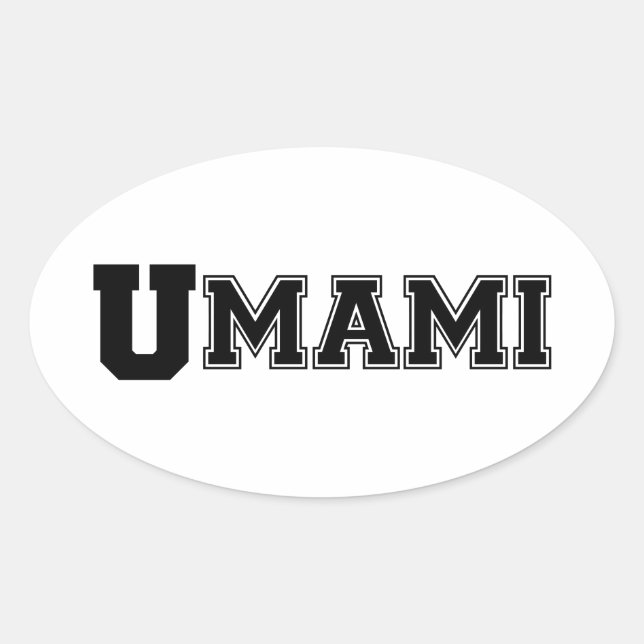 UMAMI COLLEGE OVAL STICKER (Front)