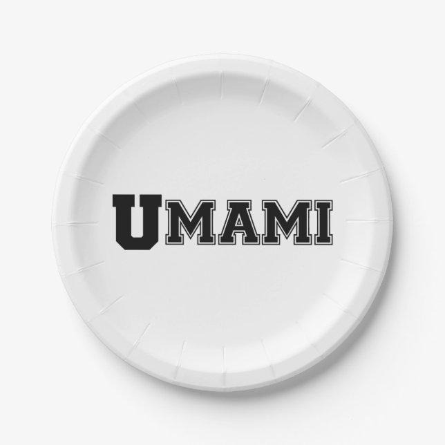 UMAMI COLLEGE PAPER PLATES (Front)