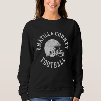 Umatilla County Football Throwback Football Helmet Sweatshirt