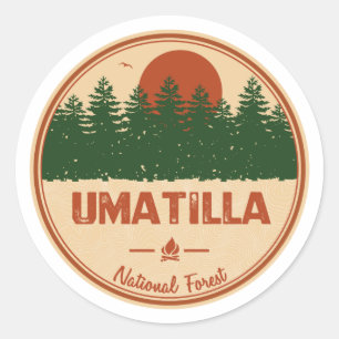 Umatilla National Forest Classic Round Sticker