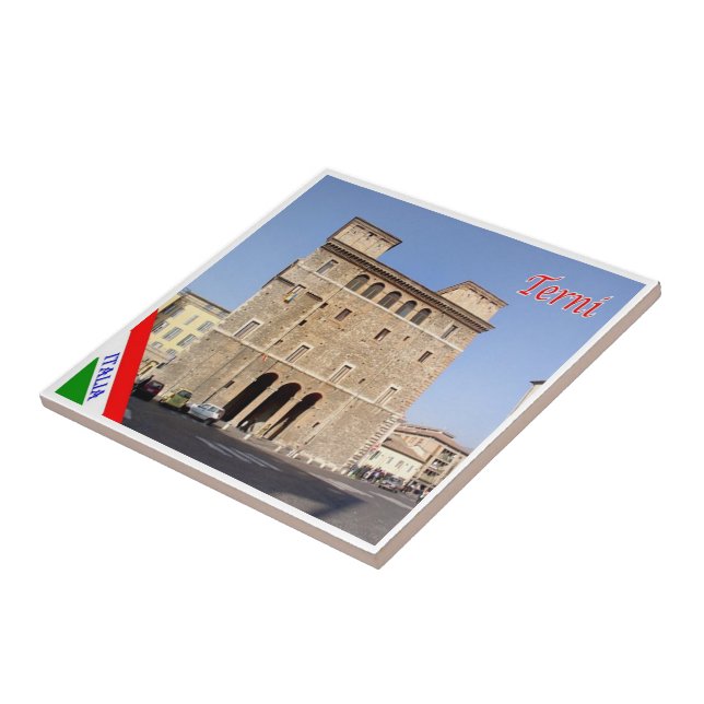 UMB007 TERNI, Umbria, Italy, Ceramic Tile (Side)
