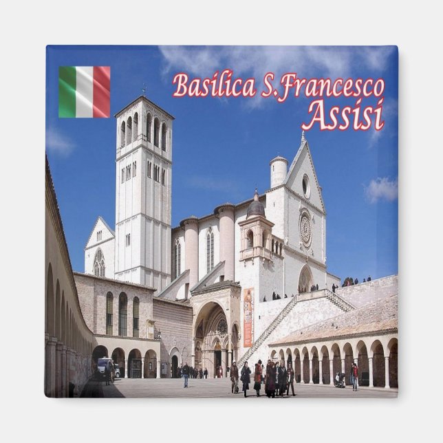 UMB035 ASSISI, Umbria, Italy, Fridge Magnet (Front)