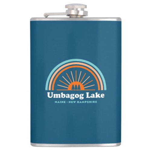 Umbagog Lake New Hampshire Maine Flask