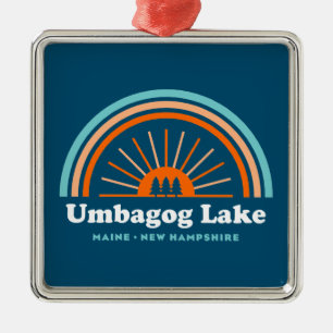 Umbagog Lake New Hampshire Maine Metal Ornament