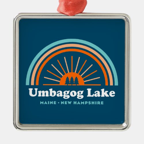 Umbagog Lake New Hampshire Maine Metal Ornament