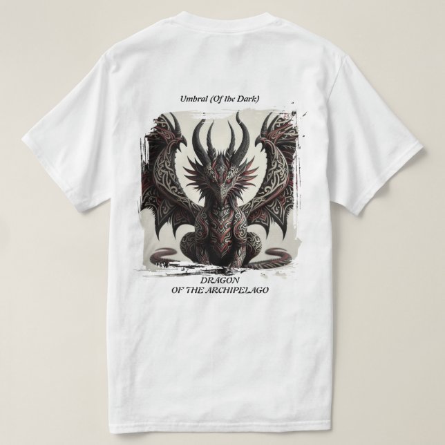 Umbral Dragon of the Archipelago T-Shirt (Design Back)