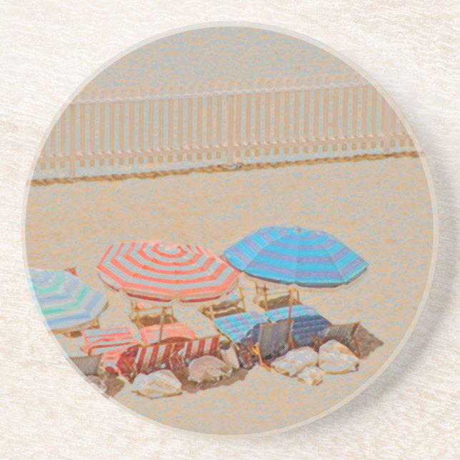 Umbrella 2 sandstone coaster (Front)
