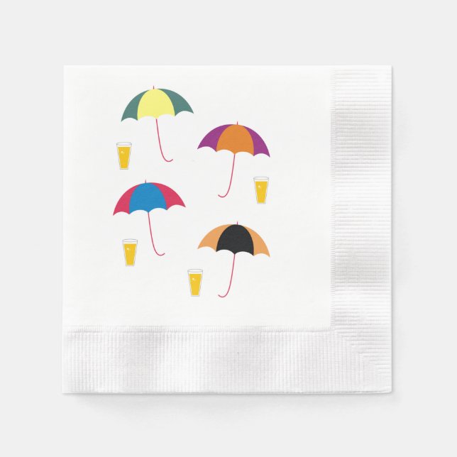 UMBRELLA AND DRINK NAPKINS (Front)