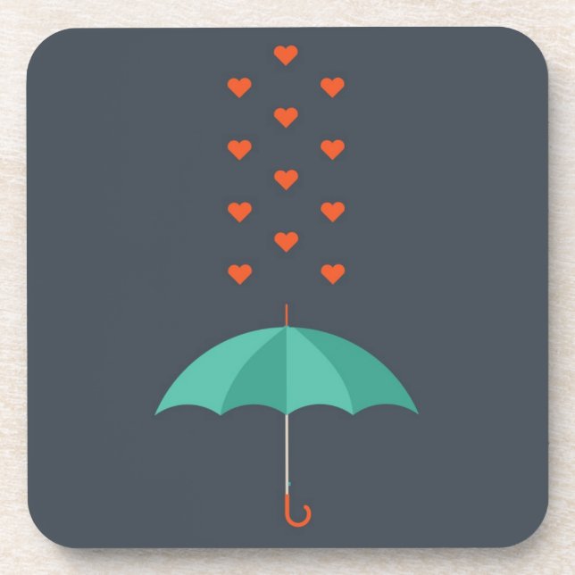 Umbrella Beverage Coaster (Front)