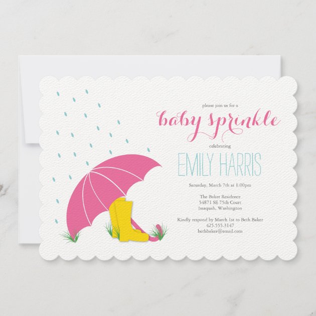 Umbrella baby hot sale shower invitations