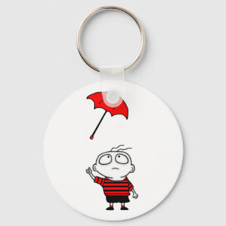 Umbrella Boy Keychain