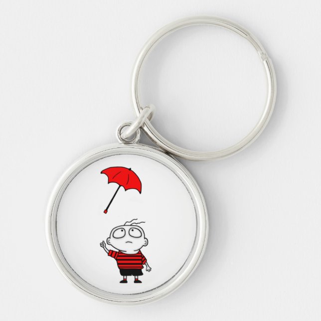 Umbrella Boy Keychain (Front)