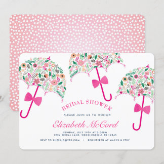 Umbrella Bridal Shower Invitation