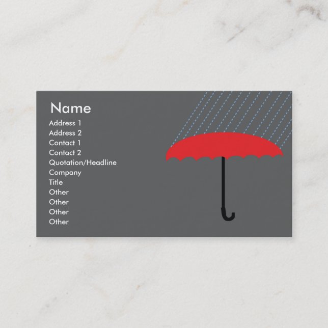 Umbrella - Business Card (Front)