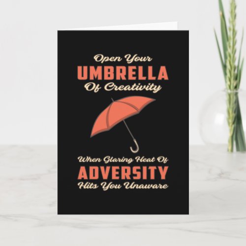 Umbrella Cloud Rain Weather Raindrop Rainy Gift Card