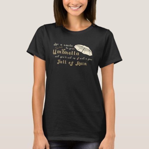 Umbrella Cloud Weather Rain Raindrop Rainy Gift T_Shirt