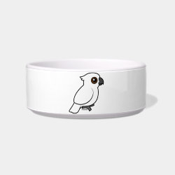 Umbrella Cockatoo (flat) Cat Food Bowl