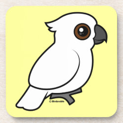 Umbrella Cockatoo (flat) Beverage Coaster
