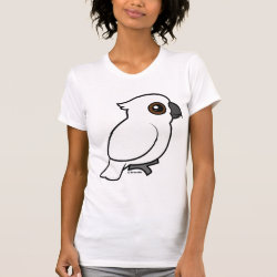 Umbrella Cockatoo (flat) Women's American Apparel Fine Jersey Short Sleeve T-Shirt