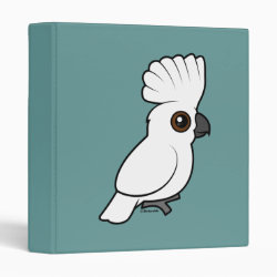 Umbrella Cockatoo (raised) Avery Signature Binder 8.5x11