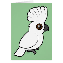 Umbrella Cockatoo (raised) Note Card