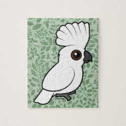Umbrella Cockatoo (raised) 8x10 Photo Puzzle with Gift Box