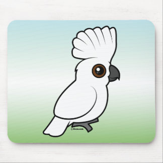 Umbrella Cockatoo (raised) Mouse Pad