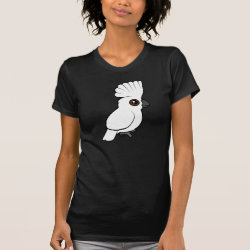Umbrella Cockatoo (raised) Women's American Apparel Fine Jersey Short Sleeve T-Shirt