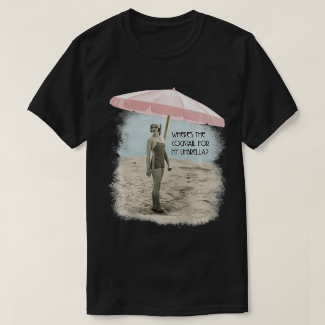 Umbrella Cocktail Premium T-Shirt (Design Front)