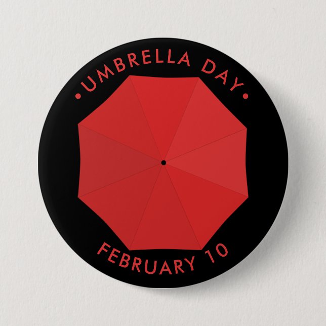 Umbrella Day, Red Button (Front)