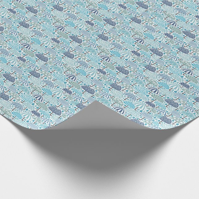 Umbrella Design Wrapping Paper (Corner)