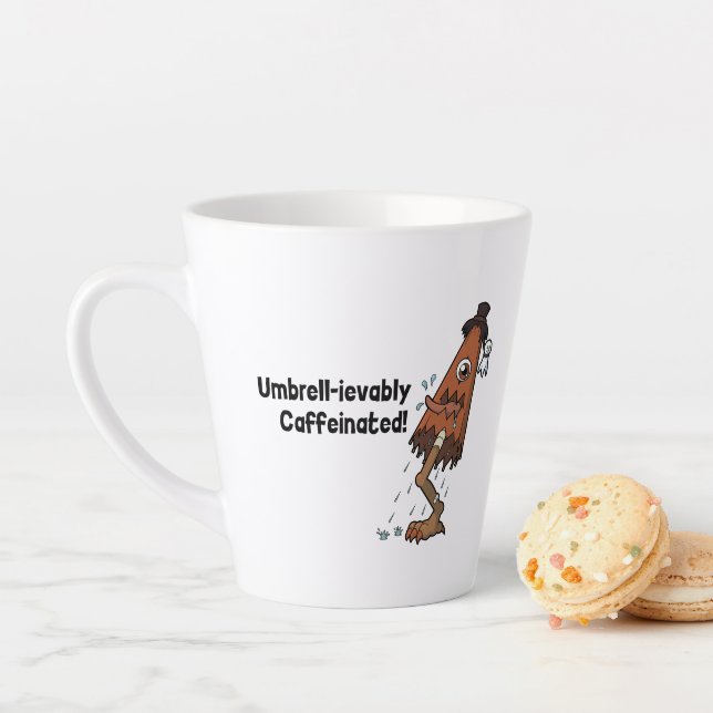 Umbrella Ghost Yokai- Umbrell-ievably Caffeinated Latte Mug (In Situ)