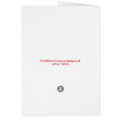 Umbrella Girl Greeting Card (Back)