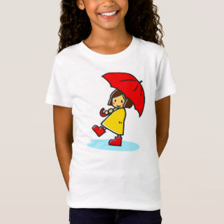 Umbrella Girl Kids T-Shirt