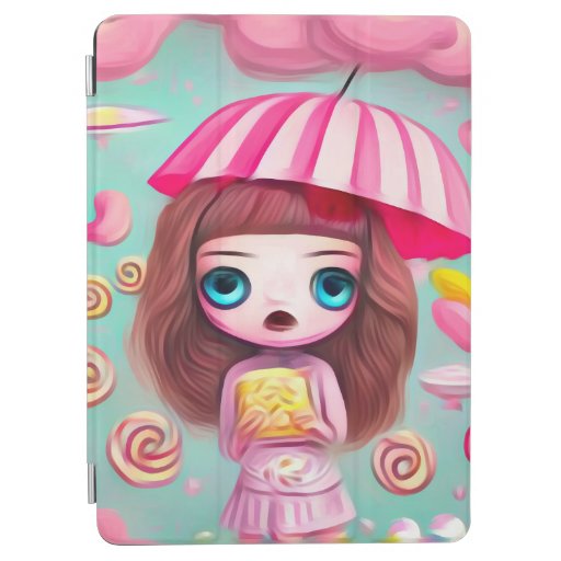 Umbrella Hat Candy Girl iPad Air Cover
