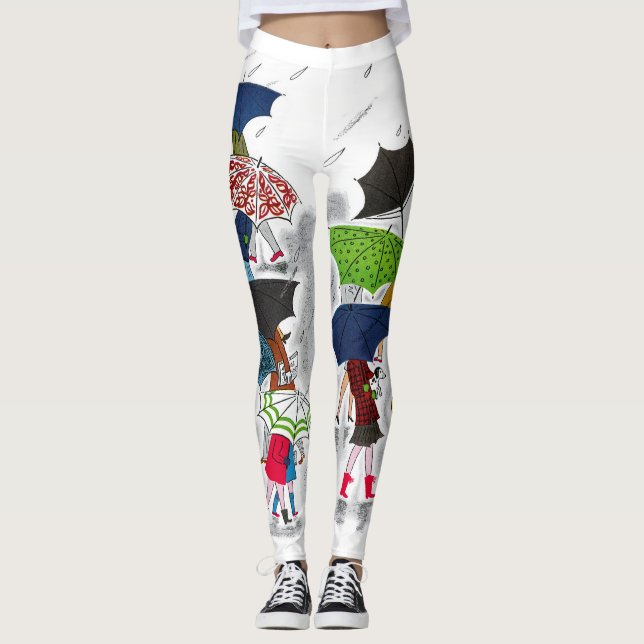 Umbrella Kids Leggings (Front)