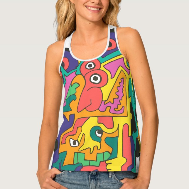 Umbrella Lady Tank Top (Front)