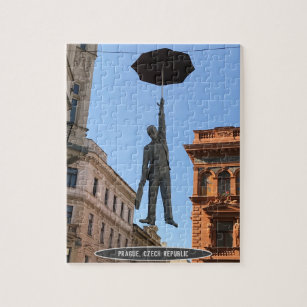 Umbrella Man Statue, Prague, Czech Republic Jigsaw Puzzle