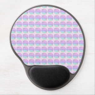 umbrella mandala pattern gel mouse pad