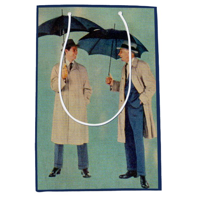umbrella men print medium gift bag (Front)