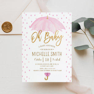 Umbrella of Love Sprinkle Baby Shower Invitation