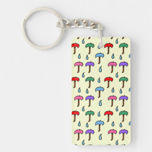 Umbrella Pattern Keychain