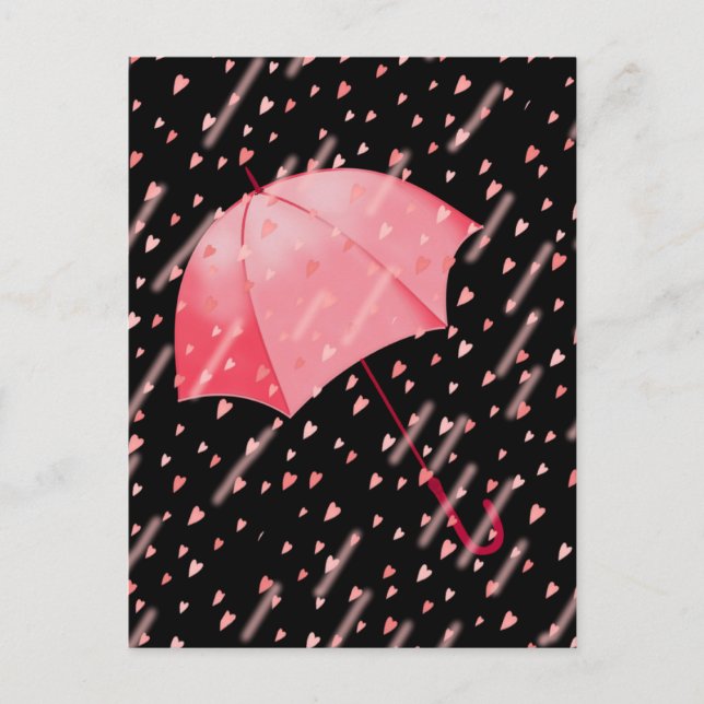 UMBRELLA SHOWERS OF LOVE by SHARON SHARPE Postcard (Front)